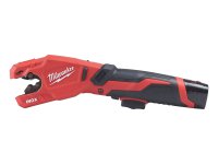 Tagiatubi a batteria Milwaukee M12 Raptor per tubi in acciaio inox, 12-28mm
