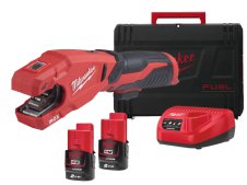 Tagiatubi a batteria Milwaukee M12 Raptor per tubi in acciaio inox, 12-28mm