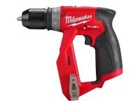 Trapano avvitatore Milwaukee M12 Fuel FDDX con 4 mandrini intercambiabili