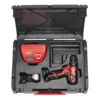 Trapano con percussione a batteria Milwaukee M12 BPD-202C 12V