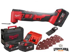 Utensile multifunzione Milwaukee M18 BMT-421C + Batteria 4.0Ah e 2.0Ah