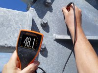 Misuratore di riporti Elcometer 456 B con sonda dritta per metalli ferrosi/non ferrosi