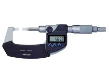 Mitutoyo micrometro digitale con incudini a lama 0-25mm, risoluzione 0,001mm, uscita dati Mitutoyo micrometro digitale con incudini a lama 0-25mm, risoluzione 0,001mm, uscita dati