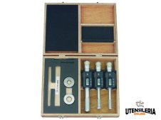 Set micrometri per interni a tre punte Mitutoyo IP65, misura 12-25mm Set micrometri per interni a tre punte Mitutoyo IP65, misura 12-25mm