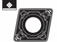 Inserti per lavori di tornitura CCMT-PRU positivi (10pz)