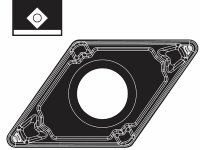 Inserti per lavori di tornitura DCMT-PRU positivi (10pz)