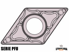 Inserti per lavori di tornitura DCMT-PFU positivi (10pz)