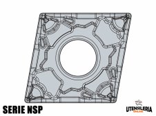 Inserti per lavori di tornitura CNMG-NSP negativi (10pz)