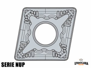 Inserti per lavori di tornitura CNMG-NUP negativi (10pz)