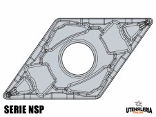 Inserti per lavori di tornitura DNMG-NSP negativi (10pz)