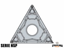 Inserti per lavori di tornitura TNMG-NSP negativi (10pz)