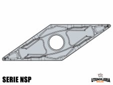 Inserti per lavori di tornitura VNMG-NSP negativi (10pz)