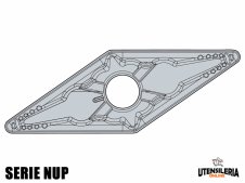 Inserti per lavori di tornitura VNMG-NUP negativi (10pz)