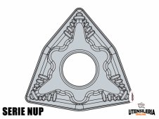 Inserti per lavori di tornitura WNMG-NUP negativi (10pz)