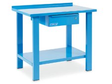 Banco da lavoro OMCN 1000x700x850mm con piano in acciaio ed un cassetto