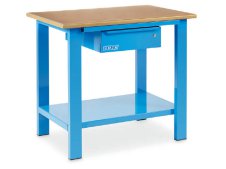 Banco da lavoro OMCN 1000/PL 1000x700x880mm con piano in legno ed un cassetto