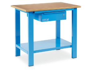 Banco da lavoro OMCN 1000/PL 1000x700x880mm con piano in legno ed un cassetto