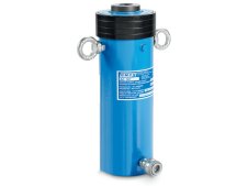 Cilindro idraulico semplice effetto pistone forato OMCN 367/A ritorno a molla h.193mm, 24 Ton