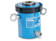 Cilindro idraulico semplice effetto pistone forato OMCN 367/C ritorno a molla h.535mm, 37 Ton