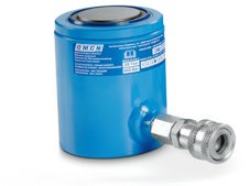 Cilindro idraulico universale semplice effetto OMCN 361/BM ritorno a molla h.145mm, 20 Ton