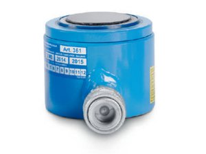 Cilindro idraulico compatto a semplice effetto OMCN 361/M con ritorno a molla h.78mm, 20 Ton