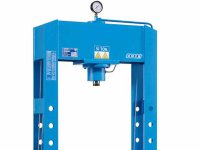 Pressa idraulica OMCN 158 IP con pompa idropneumatica a pedale, 50 ton