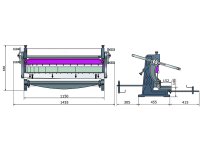 Macchina combinata 3 in 1 calandra/cesoia/piegatrice LTF Optimum SAR 1000, 700mm