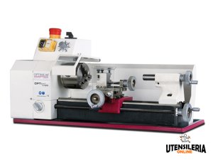 Tornio compatto Optimum TU 1503V con giri regolabili elettronicamente, 265 mm