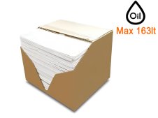 Panni assorbenti Carvel 41x46cm forati e pre-tagliati per oli e idrocarburi in dispenser (200pz)