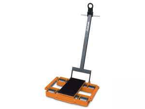 Pattino a rulli Unicraft TF 6 con timone per spostamento carichi pesanti, 6 ton