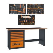 Banco da lavoro Beta C59A Endurance con 1 cassettiera da 6 cassetti + 90 Utensili in 3 Termoformati Banco da lavoro Beta C59A Endurance con 1 cassettiera da 6 cassetti + 90 Utensili in 3 Termoformati