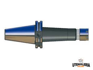 Mandrino portapinze ER25 ghiera mini attacco DIN 69871 AD/B ISO40