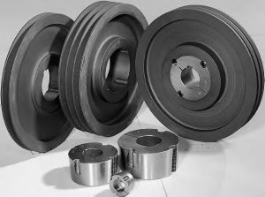 Pulegge per cinghie trapezoidali 2 gola SPZ a bussola D.50mm