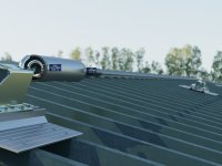 Ancoraggio intermedio Rego F-Stop CAT per sistema anticaduta Tipo C su coperture metalliche