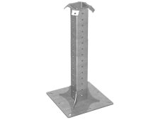 Supporto base telescopico Rego in acciaio zincato per linee vita Tipo C, 1000mm Supporto base telescopico Rego in acciaio zincato per linee vita Tipo C, 1000mm