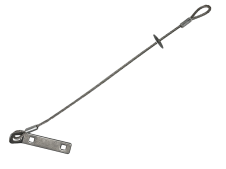 Cordino sottotegola singolo Rego Under Flex in acciaio inox per sistemi anticaduta puntuali Tipo A Cordino sottotegola singolo Rego Under Flex in acciaio inox per sistemi anticaduta puntuali Tipo A
