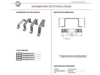 Distanziatore Rego D-ARS per sistemi anticaduta puntuali Under Flex e Under Fix