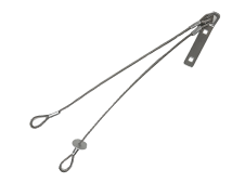 Cordino sottotegola doppio Rego Under Flex in acciaio inox per sistemi anticaduta puntuali Tipo A Cordino sottotegola doppio Rego Under Flex in acciaio inox per sistemi anticaduta puntuali Tipo A