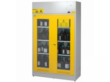 Armadio di sicurezza per acidi,chimici e basi con elettroventilatore e ante in vetro Airbank