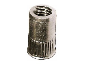 Inserti filettati inox M5 A2 Rivit Rivsert IRC-Z cilindrico zigrinato aperto testa ridotta (500pz)