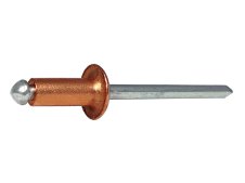 Rivetti a strappo in rame 3,9mm Rivit RFT con chiodo in acciaio e testa tonda (250pz) Rivetti a strappo in rame 3,9mm Rivit RFT con chiodo in acciaio e testa tonda (250pz)