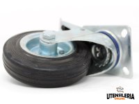 Ruota 51 ROCARR supporto piastra fissa con rullo portata max 400Kg