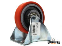 Ruota 91 ROCARR supporto piastra fissa con cuscinetto portata max 400Kg