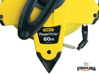 Rotella metrica Stanley 60 metri x 12,7mm con nastro in fibra di vetro e avvolgimento rapido