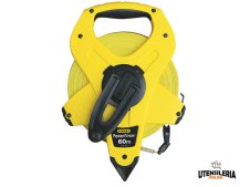 Rotella metrica Stanley 60 metri x 12,7mm con nastro in fibra di vetro e avvolgimento rapido