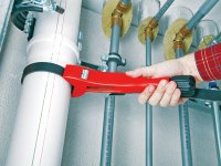 Rothenberger chiave a nastro automatica EasyGrip per tubi di plastica, 20-160mm