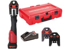Rothenberger pressatrice Romax 4000 AMPShare con batteria, caricabatterie e 3 ganasce SV
