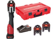 Rothenberger pressatrice Romax 4000 AMPShare con batteria, caricabatterie e 3 ganasce TH