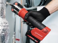 Rothenberger pressatrice Romax Nano CAS con batteria, caricabatteria e 3 ganasce iJaw TH