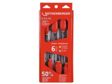 Rothenberger assortimento 6 giraviti Euroline per viti a lama piatta e Phillips Rothenberger assortimento 6 giraviti Euroline per viti a lama piatta e Phillips